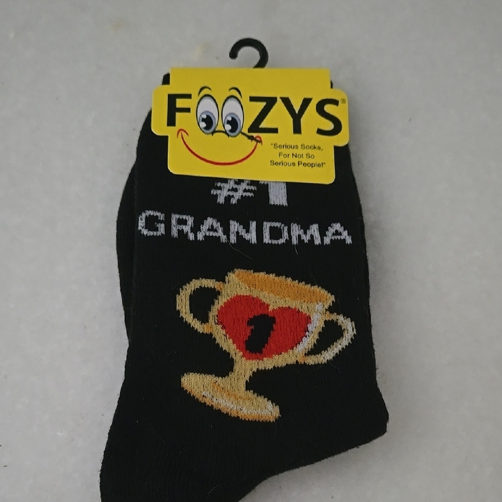 Black #1 Grandma Socks
